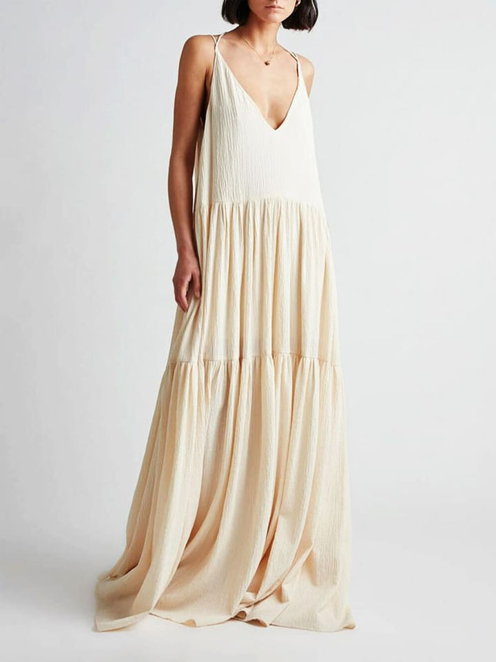 Lara™ | Flowing Irregular Pleated Dress