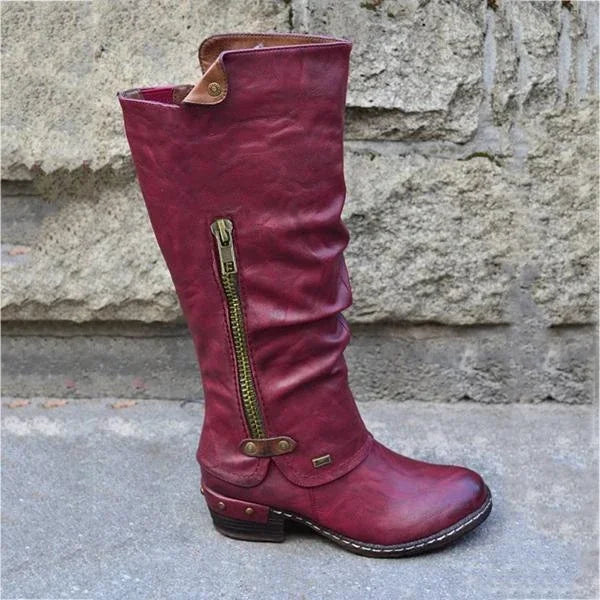 Gloria™ | Sturdy Rivet Boots