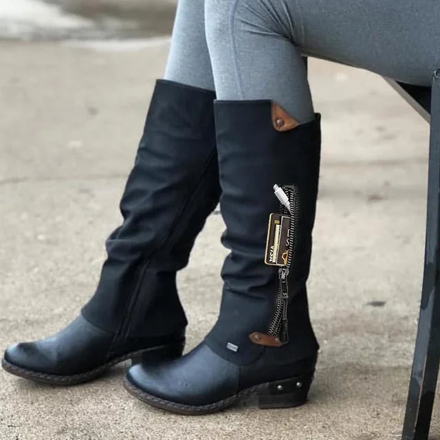 Gloria™ | Sturdy Rivet Boots