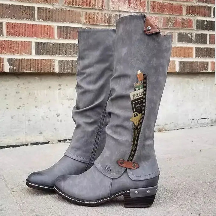 Gloria™ | Sturdy Rivet Boots